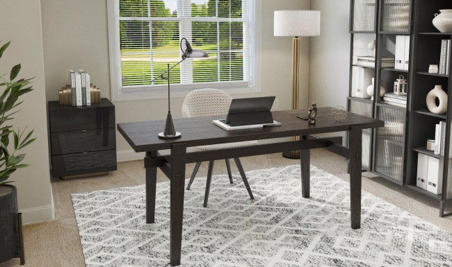 Large office with natural light from a window 